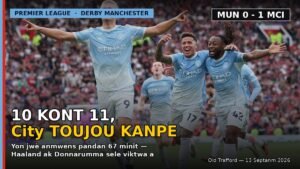 Une Victoire Coup de Tonnerre : City Tient Bon à 10 pour Terrasser United à Domicile